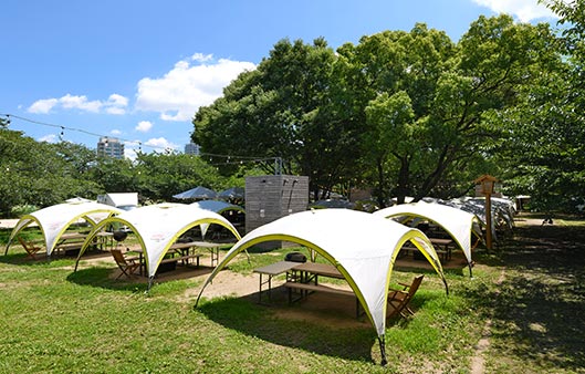 立地抜群！福岡・舞鶴公園でBBQを唯一楽しめる施設。